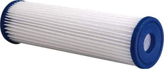 Pentair - 2-5/8" OD, 30µ, Non-Woven Polyester Pleated Cartridge Filter - 9-3/4" Long, Reduces Sediments - Apex Tool & Supply