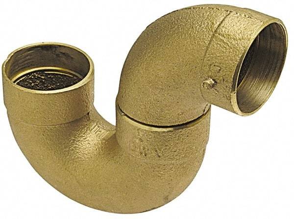 NIBCO - 1-1/4", Cast Copper Drain, Waste & Vent Pipe P Trap - C - Apex Tool & Supply