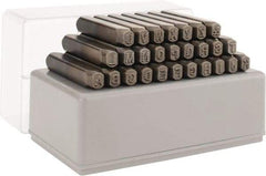 C.H. Hanson - 27 Piece, 3/16" Character Steel Stamp Set - Letters, Standard - Apex Tool & Supply