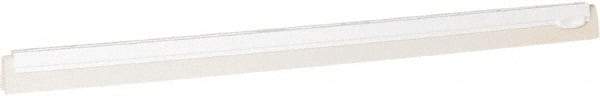 Vikan - 28" Foam Rubber Blade Squeegee Refill - Double Edge, White, Plastic Holder - Apex Tool & Supply
