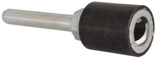 Merit Abrasives - 3/4" Diam Quick-Change Type R Disc Backing Pad - 1/4" Shank Diam, Medium Density, 40,000 RPM, Power-Lock Type 3 Compatible - Apex Tool & Supply