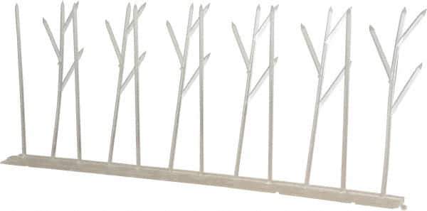 Bird-X - Plastic Bird Spikes - 4-1/2 Inch High x 2-1/4 Inch Wide x 10 Ft. Long x 0.5 Inch Thick - Apex Tool & Supply