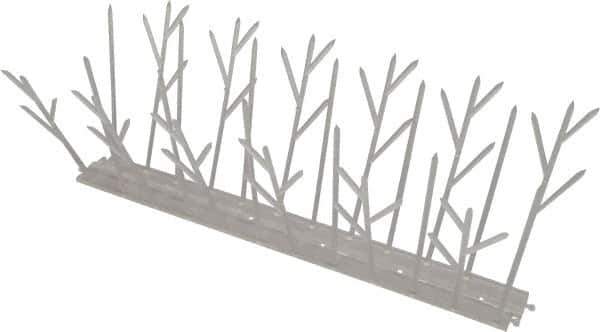 Bird-X - Plastic Bird Spikes - 4-1/2 Inch High x 4-1/2 Inch Wide x 10 Ft. Long x 1 Inch Thick - Apex Tool & Supply