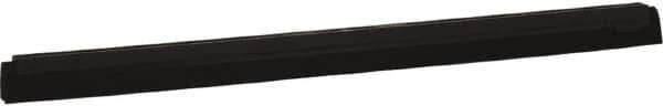 Vikan - 28" Foam Rubber Blade Squeegee Refill - Double Edge, Black, Plastic Holder - Apex Tool & Supply