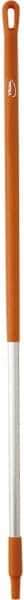 Vikan - 51 x 1-1/4" Aluminum Squeegee Handle - European Threaded Connection, Orange - Apex Tool & Supply
