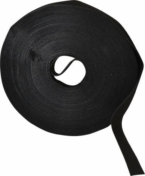 VELCRO Brand - 5/8" Wide x 25 Yd Long Self Fastening Tie/Strap Hook & Loop Roll - Continuous Roll, Black, Printable Surface - Apex Tool & Supply