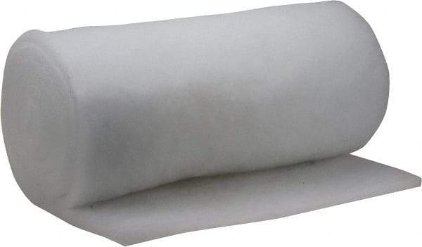 Made in USA - 15' Long x 30" Wide x 1" Thick Polyester Media Air Filter Media Roll - MERV 5, 85% Arrestance Efficiency, 500 FPM Max Air Flow, 0.14" wpg Init Resist, 1" wpg Final Resist, 30% Particle Capture Efficiency, Use with MSA - Apex Tool & Supply