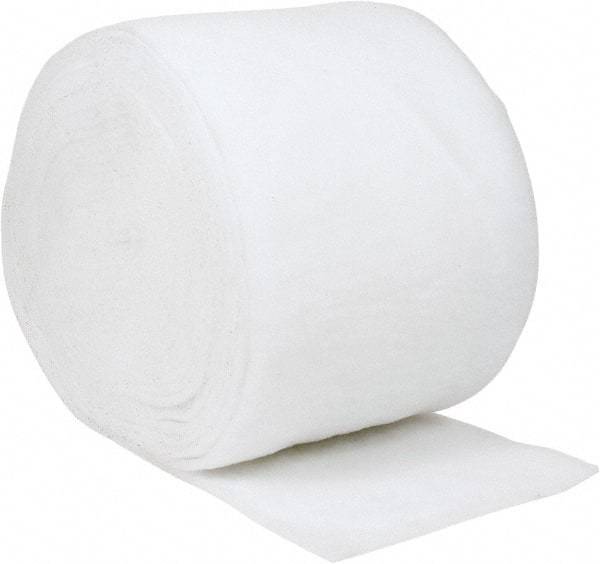 Made in USA - 135' Long x 25" Wide x 1/2" Thick Polyester Media Air Filter Media Roll - MERV 4, 78% Arrestance Efficiency, 500 FPM Max Air Flow, 0.08" wpg Init Resist, 1" wpg Final Resist, 30% Particle Capture Efficiency, Use with Continental - Apex Tool & Supply