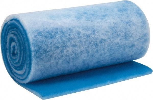 Made in USA - 15' Long x 25" Wide x 1" Thick Polyester Media Air Filter Media Roll - MERV 7, 86% Arrestance Efficiency, 500 FPM Max Air Flow, 0.14" wpg Init Resist, 1" wpg Final Resist, Use with Any Unit - Apex Tool & Supply
