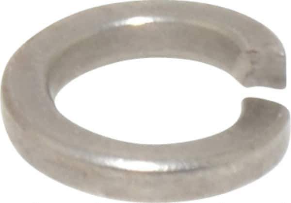 Value Collection - M5, 5.1mm ID, 1.6mm Thick High Collar Split Lock Washer - 18-8 Austenitic Grade A2 Stainless Steel, Uncoated, 5.1mm Min ID, 5.4mm Max ID, 8.8mm Max OD - Apex Tool & Supply