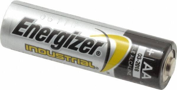 Ability One - Size AA, Alkaline, Standard Battery - 1.5 Volts, Button Tab Terminal - Apex Tool & Supply