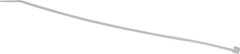 Thomas & Betts - 8" Long Natural (Color) Nylon Standard Cable Tie - 18 Lb Tensile Strength, 1.13mm Thick, 2" Max Bundle Diam - Apex Tool & Supply