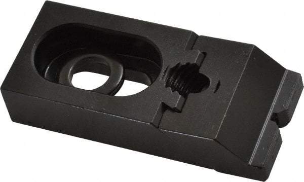 Gibraltar - 3-5/16" OAL x 1-1/2" Overall Width, Low Grip Nose, Steel Manual Edge Clamp - Black Oxide Coating, 3/4" High, 1/2" Socket Cap Screw Slot, 3/4" Travel - Apex Tool & Supply