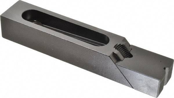 Gibraltar - 7-3/8" OAL x 1-1/2" Overall Width, High Grip Nose, Steel Manual Edge Clamp - Black Oxide Coating, 1-1/4" High, 1/2" Socket Cap Screw Slot, 3-5/16" Travel - Apex Tool & Supply