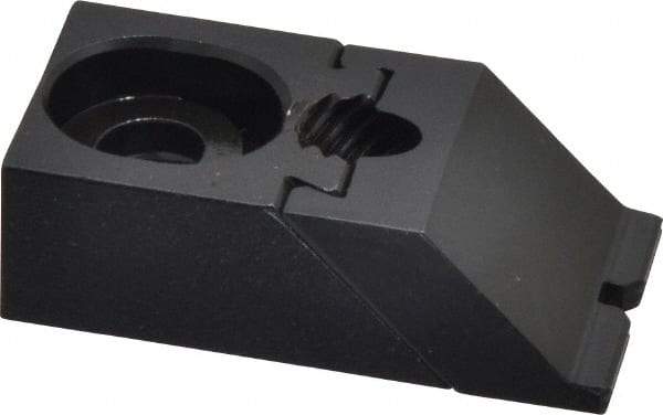 Gibraltar - 1-7/8" OAL x 1" Overall Width, Low Grip Nose, Steel Manual Edge Clamp - Black Oxide Coating, 5/8" High, 5/16" Socket Cap Screw Slot, 1/4" Travel - Apex Tool & Supply
