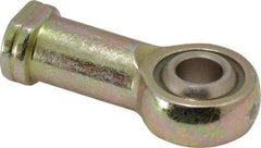 Alinabal - 3/8" ID, 1" Max OD, 3,250 Lb Max Static Cap, Spherical Rod End - 3/8-24 LH, 0.562" Shank Diam, 15/16" Shank Length, Steel with Molded Nyloy Raceway - Apex Tool & Supply