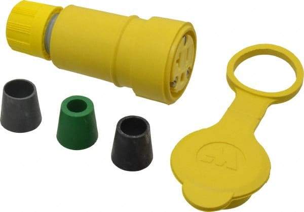 Value Collection - 125 VAC, 20 Amp, 5-20 Configuration, Industrial Grade, Ungrounded Connector - 1 Phase, 2 Poles, IP67 - Apex Tool & Supply