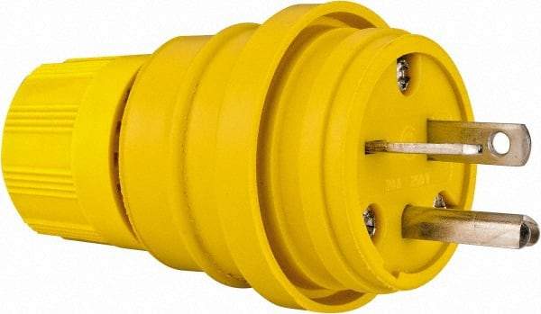 Value Collection - 250 Volt, 20 Amp, 6-20 Configuration, Industrial Grade, Ungrounded Plug - 2 Poles, IP67 - Apex Tool & Supply
