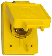 Value Collection - 250 VAC, 20 Amp, 6-20P NEMA, Ungrounded Receptacle - 2 Poles, 3 Wire, Male End, Yellow - Apex Tool & Supply