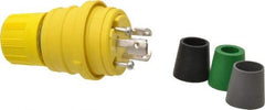 Value Collection - 125 Volt, 15 Amp, L5-15 Configuration, Industrial Grade, Ungrounded Plug - 2 Poles, IP67 - Apex Tool & Supply