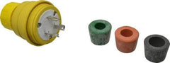 Value Collection - 125 Volt, 30 Amp, L5-30 Configuration, Industrial Grade, Ungrounded Plug - 2 Poles, IP67 - Apex Tool & Supply