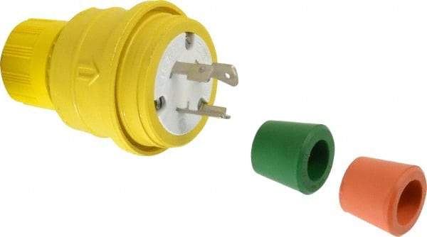 Value Collection - 250 Volt, 20 Amp, L6-20 Configuration, Industrial Grade, Ungrounded Plug - 2 Poles, IP67 - Apex Tool & Supply