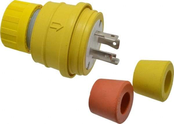 Value Collection - 480 Volt, 30 Amp, L16-30 Configuration, Industrial Grade, Ungrounded Plug - 3 Poles, IP67 - Apex Tool & Supply