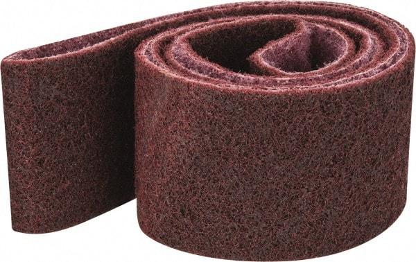 3M - 2-1/2" Wide x 60" OAL, Aluminum Oxide Abrasive Belt - Aluminum Oxide, Medium, Nonwoven, Series SC-BS - Apex Tool & Supply