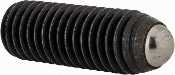 Gibraltar - 1-1/2" OAL, 1/2-13, Steel, Headless Rolling Ball End Clamping Screw - 0.334" Ball Diam - Apex Tool & Supply
