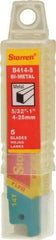 Starrett - 4" Long x 3/4" Thick, Bi-Metal Reciprocating Saw Blade - Straight Profile, 14 TPI, Toothed Edge, Universal Shank - Apex Tool & Supply