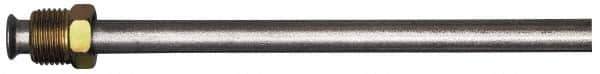 AGS Company - 1/4" OD x 51" Long, Automotive Brake Line - Steel with Galvanized Zinc Coating - Apex Tool & Supply