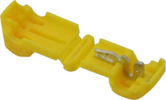 3M - 12 AWG, Nylon, Fully Insulated, Female Wire Disconnect - 1/4 Inch Wide Tab, Yellow, CSA Certified, CSA LR32411, UL File E70512, UL Listed - Apex Tool & Supply