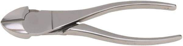 Aven - 7" OAL, 12 AWG Capacity, Diagonal Cutter - 3/4" Jaw Length x 5/8" Jaw Width, Oval Head, Stainless Steel Handle - Apex Tool & Supply