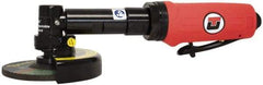 Universal Tool - 4" Wheel Diam, 14,000 RPM, Pneumatic Angle & Disc Grinder - 3/8-24 Spindle, 16 CFM, Rear Exhaust - Apex Tool & Supply
