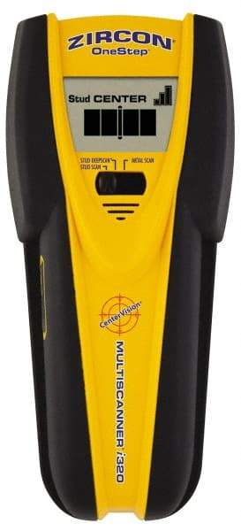 Zircon - 1-1/2" Deep Scan Multi-Function Stud Finder - 9V Battery, Detects Wood & Metal Studs with Wire Warning Detection - Apex Tool & Supply