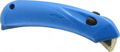 PHC - Springback Safety Cutter - 1/4" Blade, Blue Plastic Handle, 1 Blade Included - Apex Tool & Supply