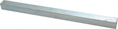 Made in USA - 12" Long x 3/4" High x 3/4" Wide, Zinc-Plated Undersized Key Stock - C1018 Steel - Apex Tool & Supply