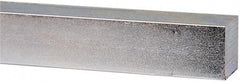 Made in USA - 12" Long x 1" High x 1" Wide, Zinc-Plated Undersized Key Stock - C1018 Steel - Apex Tool & Supply
