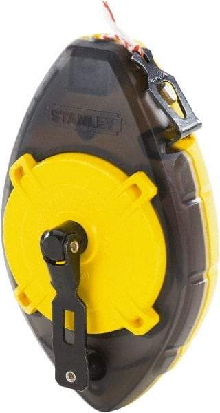 Stanley - 100' Long Chalk Reel - Yellow & Black, Includes Chalk Reel - Apex Tool & Supply
