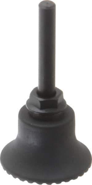 Made in USA - 1-1/2" Diam Quick-Change Type S Disc Backing Pad - 1/4" Shank Diam, Medium Density, 30,000 RPM - Apex Tool & Supply