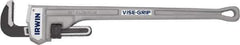 Irwin - 36" Aluminum Straight Pipe Wrench - 5" Pipe Capacity - Apex Tool & Supply
