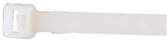 Made in USA - 37-1/4" Long Natural (Color) Nylon Standard Cable Tie - 175 Lb Tensile Strength, 2.29mm Thick, 4" Max Bundle Diam - Apex Tool & Supply