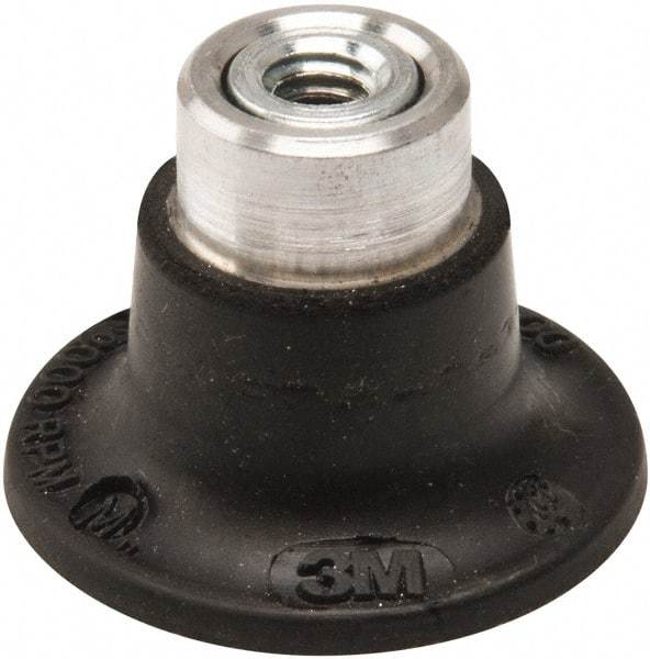 3M - 1-1/2" Diam Quick-Change Type S Disc Backing Pad - Medium Density, 30,000 RPM, Roloc TS Compatible - Apex Tool & Supply