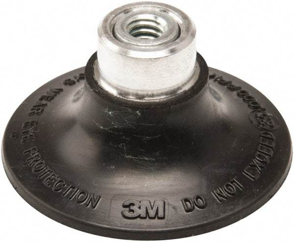 3M - 2" Diam Quick-Change Type S Disc Backing Pad - Medium Density, 25,000 RPM, Roloc TS Compatible - Apex Tool & Supply