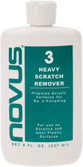 Novus - 8 Ounce Bottle Scratch Remover for Plastic - Heavy Scratch Remover - Apex Tool & Supply