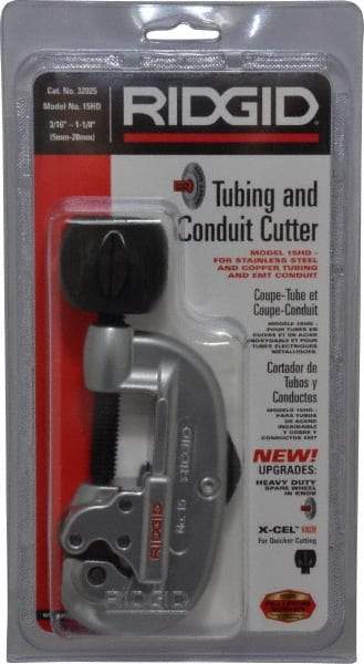 Ridgid - 3/16" to 1-1/8" Pipe Capacity, Tube Cutter - Cuts Copper, Aluminum, Brass - Apex Tool & Supply