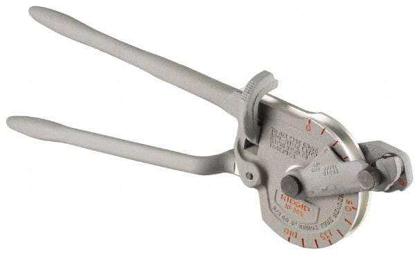 Ridgid - 5/8" Capacity, Geared Ratchet Lever-Type Tube Bender - 21-1/2" OAL, Works on 1/8" Wall Steel Tube, 3/32" Wall Stainless Steel Tube & Copper (K & L) - Apex Tool & Supply