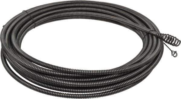 Ridgid - 5/16" x 35' Drain Cleaning Machine Cable - Inner Core Bulb Auger, 3/4" to 1-1/2" Pipe, Use with Models K39, K40 & K50 - Apex Tool & Supply