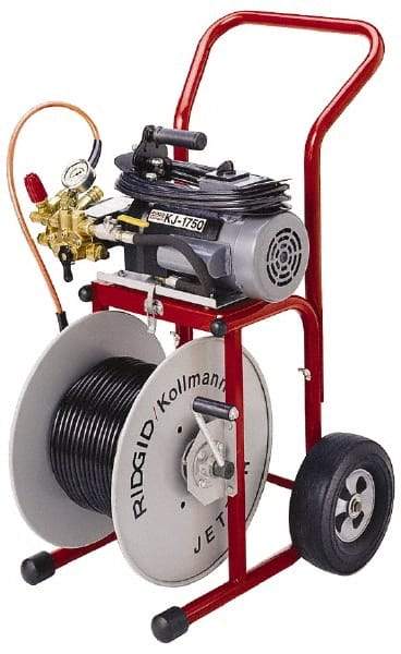 Ridgid - Electric Battery Drain Cleaning Machine - For 1-1/4" to 4" Pipe, 110' Cable - Apex Tool & Supply