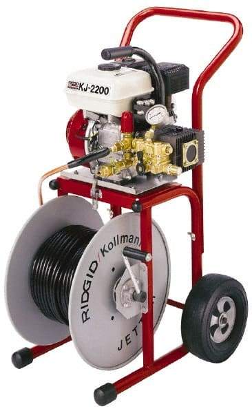 Ridgid - Gasoline Battery Drain Cleaning Machine - For 1-1/4" to 6" Pipe, 110' Cable - Apex Tool & Supply
